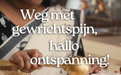 Weg met gewrichtspijn, hallo ontspanning!